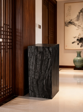 天然大理石摆件底座雕塑台高级感