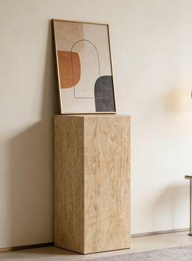 天然黄洞石摆件底座盆景增高台