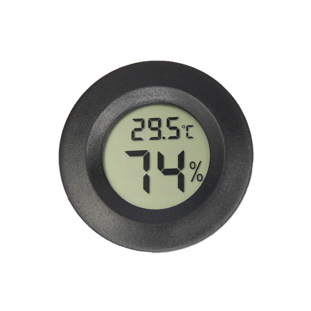 Electronic temperature and humidity meter circular embedded type