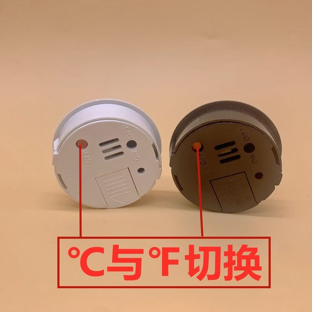 Electronic temperature and humidity meter circular embedded type