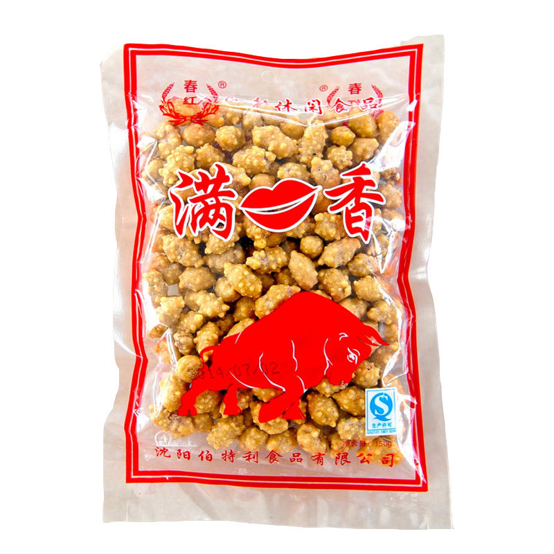 满口香130g*5袋儿时香脆东北坚果 榆园食品花生