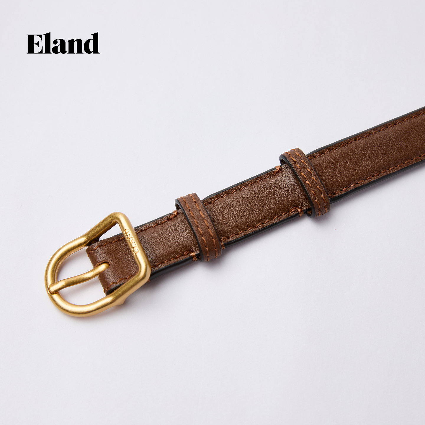 Eland衣恋腰带女式时尚金属扣皮带2025冬季新款 - 图1