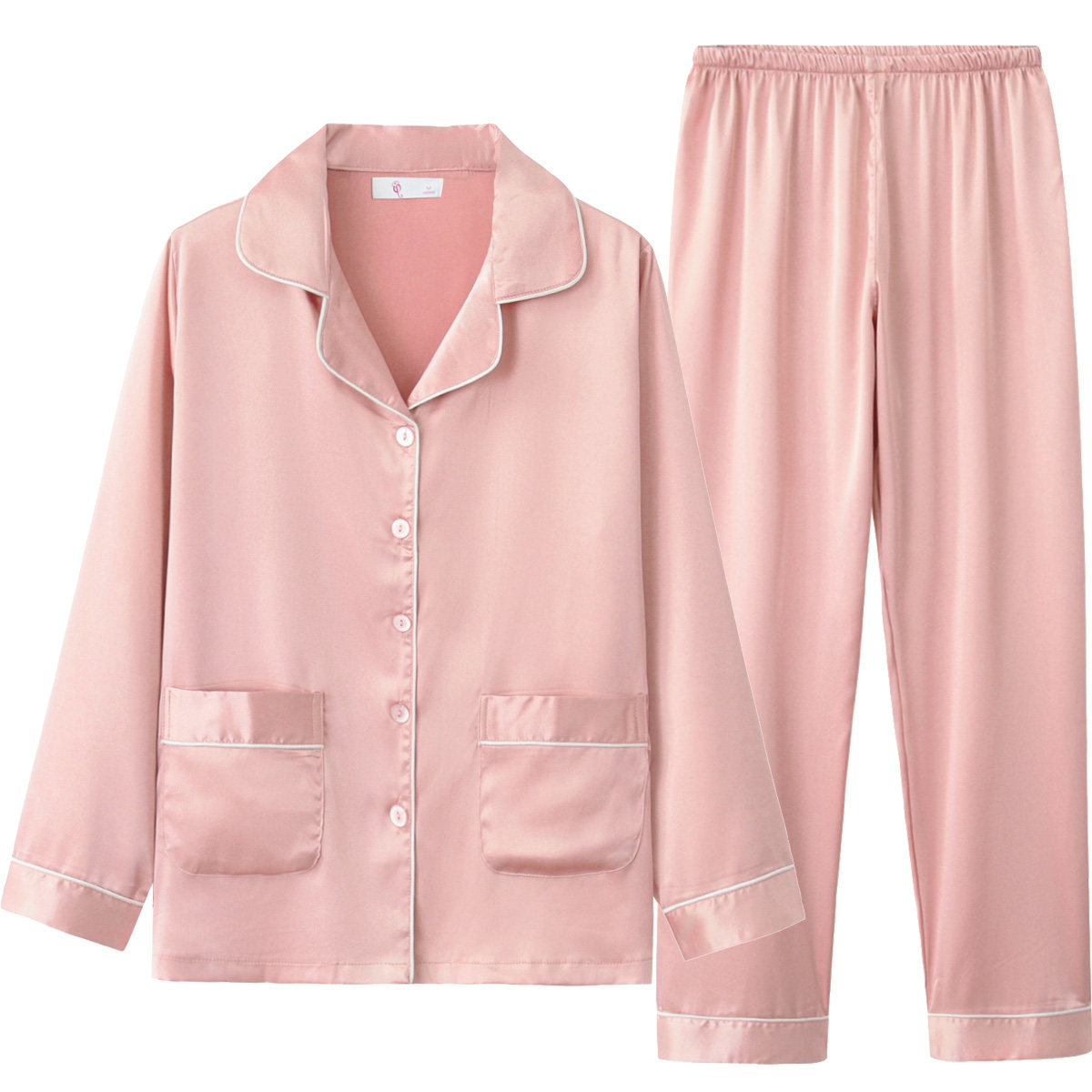 简约长袖睡衣套装冰丝性感家居服 多俏美睡衣/家居服套装