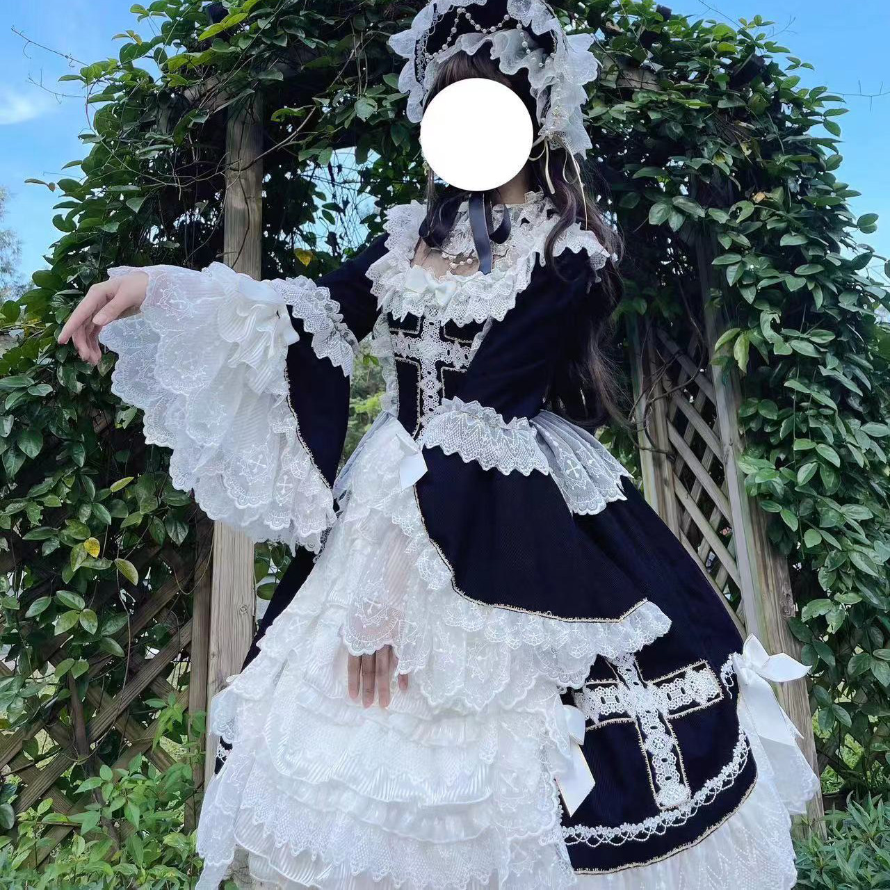 现货掉落 天使2型OP暗夜 华丽lolita花嫁doll感大裙子姬袖重工裙,淘宝优惠券,粉丝福利购,淘宝优惠卷