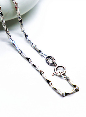 纯银项链女款元宝链925银饰项链锁骨链纯银项链女士项链银饰项链