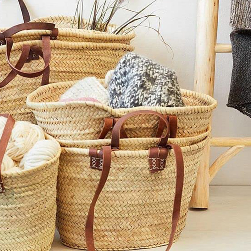 摩洛哥进口法式手工草编包女牛皮肩带斜挎编织包海边度假单肩包包,淘宝优惠券,粉丝福利购,淘宝优惠卷