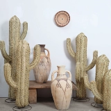 Соломенная плетеная импортная мебель, «сделай сам», кактус