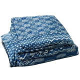 Pentfair Indigo Quilts индийский ручной работы синий краситель одеяло на обед.