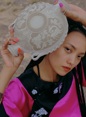 pentfair西夏立式扁壶中号摆件