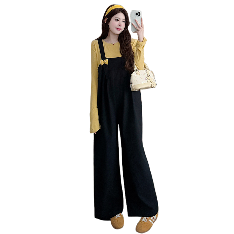 孕妇装春装长袖打底衫春季背带裤时尚休闲显瘦两件套春秋孕妇套装,淘宝优惠券,粉丝福利购,淘宝优惠卷