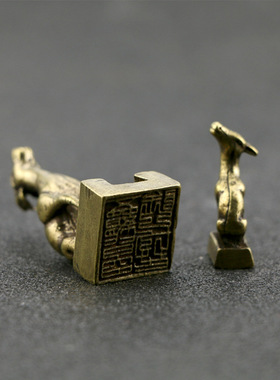 仿古风金属手把件