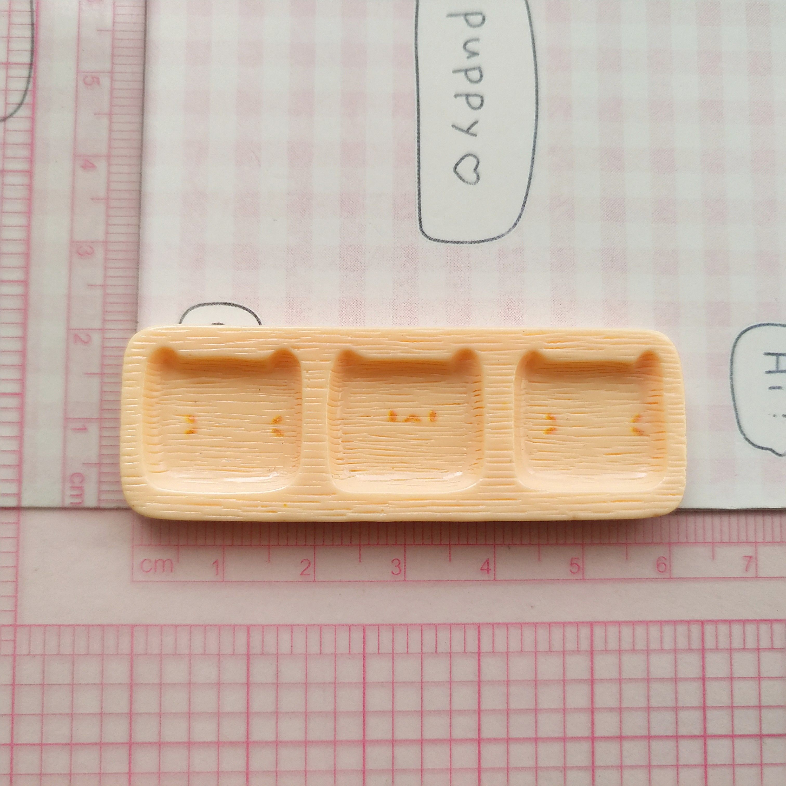 微缩仿真猫咪木色分格食玩盘子娃娃屋捏捏装饰盘手工diy树脂配件,淘宝优惠券,粉丝福利购,淘宝优惠卷