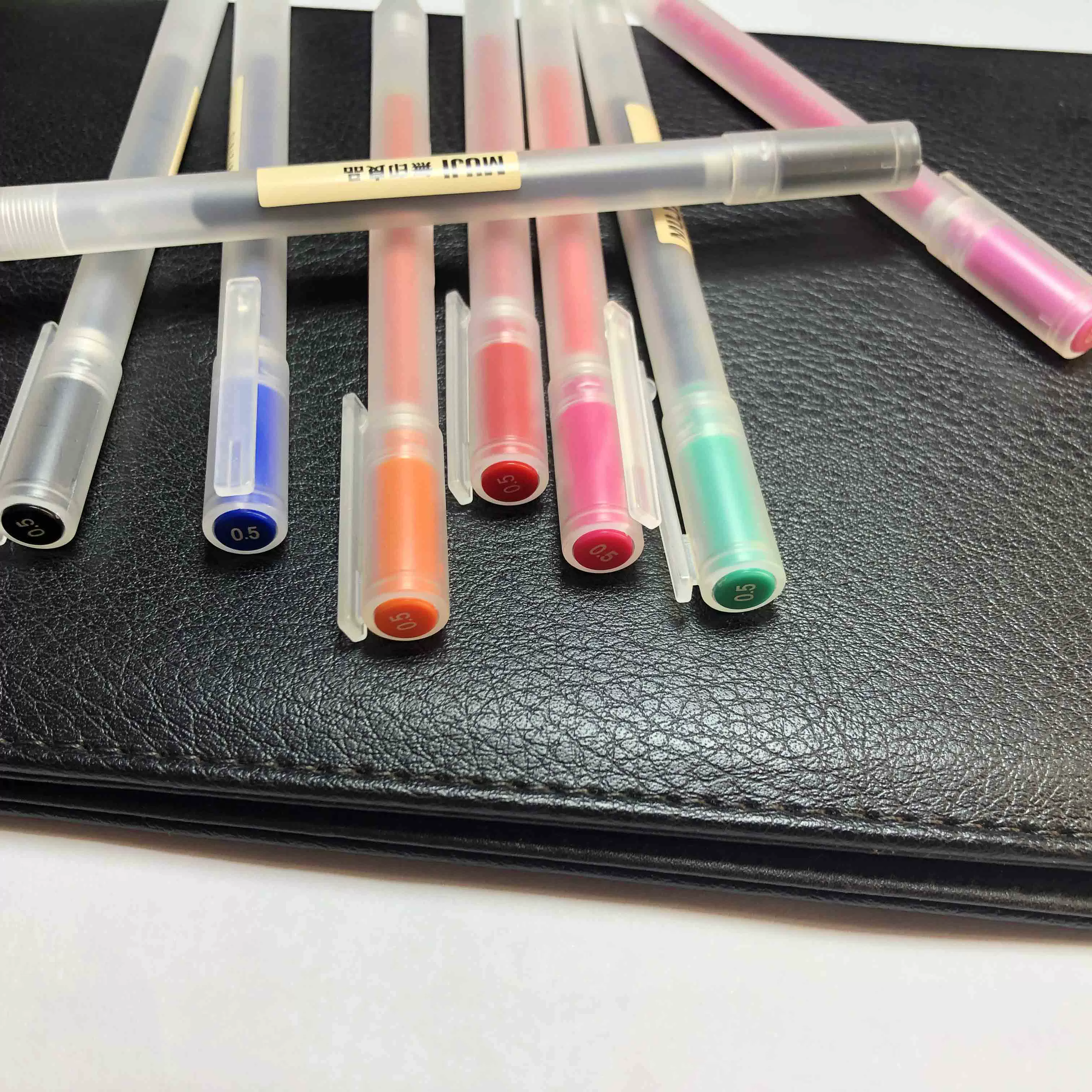 Muji, японские канцелярские товары, цветные карандаши, гель, чернила, роллер-ручка, 38, 0.5 мм