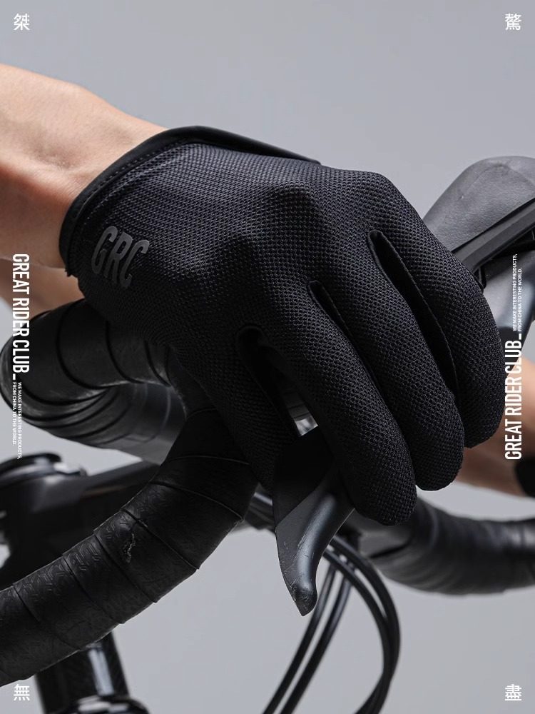 GRC长指骑行手套春夏触屏减震山地车公路车手套全指自行车手套,淘宝优惠券,粉丝福利购,淘宝优惠卷