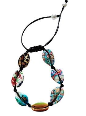 贝壳海边纪念品闺蜜拉伸编制手链小众款