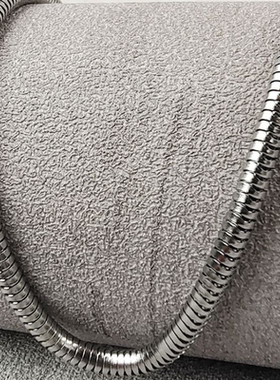 简约钛钢圆蛇骨链项链情侣个性嘻哈朋克百搭毛衣链锁骨链