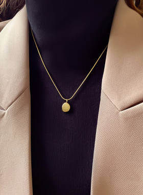 字母钛钢项链女小众高级感锁骨链2024气质颈链