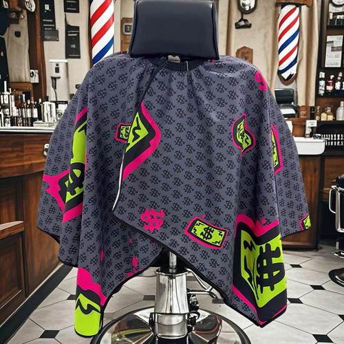 美式barbershop围布加大理发围布防水加厚剪发围布防静电复古嘻哈 - 图2