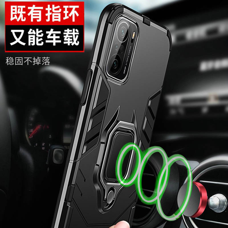 Redmik40手机壳红米K40Pro+全包防摔5g支架磁吸套K4OPro黑色redmi软胶k4o磨砂硬por新款pocof3海外版小米11i - 图2