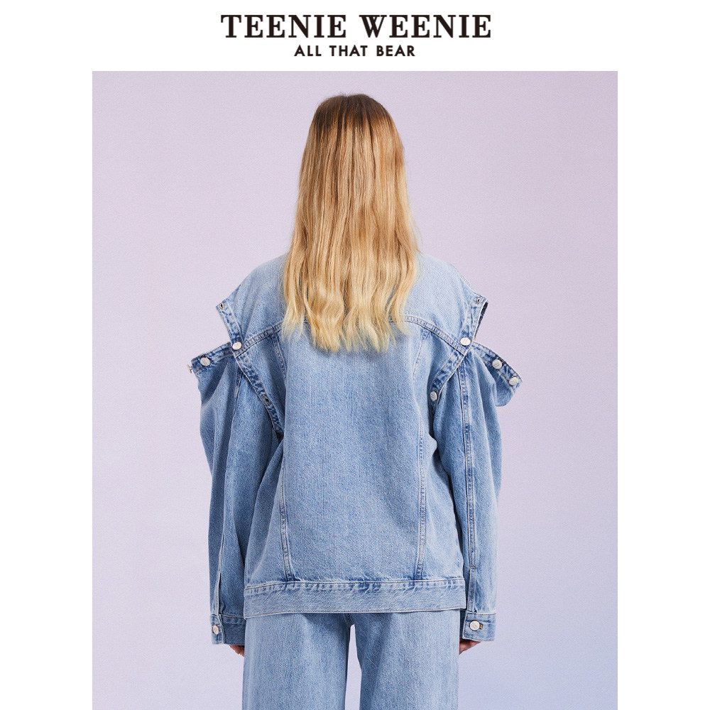 teenieweenie小熊牛仔外套短款背心 TeenieWeenie短外套