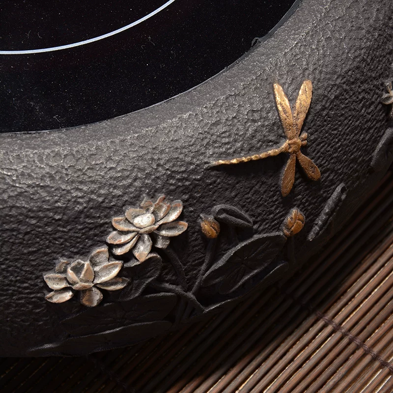 Japanese tea set handmade, teapot, dragonfly