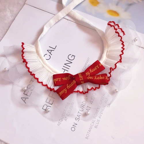 Шарф, нагрудник, кружевной слюнявчик, аксессуар с бантиком, кружевное платье