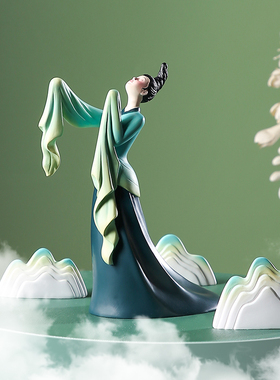 创意家居只此青绿摆件国风艺术舞者高档客厅电视柜书房酒柜装饰品