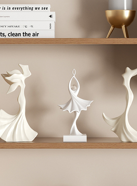 简约艺术人物摆件软装高档轻奢客厅玄关电视柜酒柜装饰品乔迁礼品