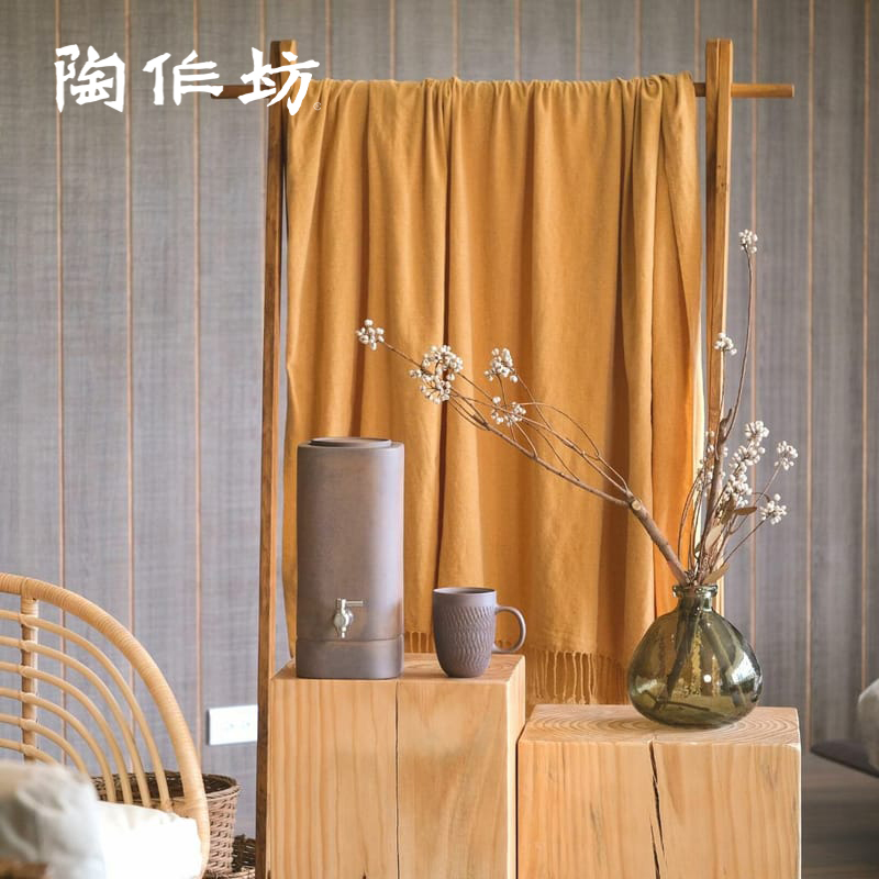 陶作坊不二堂岩矿老岩泥水立方品水罐储水罐泡茶茶缸养水缸软水