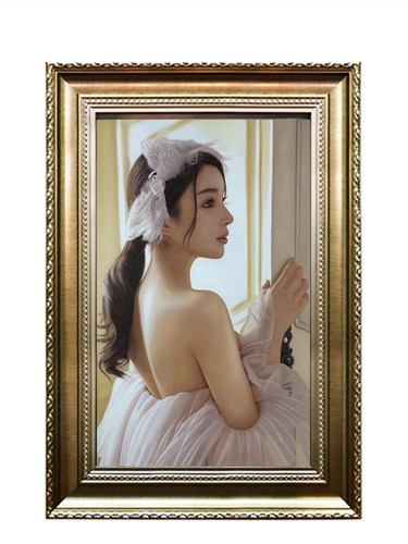 油画定制照片纯手绘人像真人肖像宠物自画像装饰画风景代画人物 - 图3