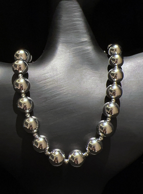 简约圆珠气质短款锁骨链