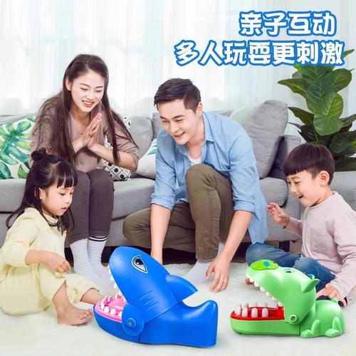 鳄鱼玩具按牙齿咬手指大号鲨鱼成人发泄解压整人创意儿童整蛊恶搞 - 图2