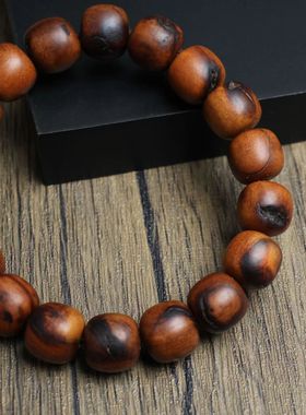 天然雷击桃木手串老料枣木手链吊坠平安挂件正一护身符饰品男女