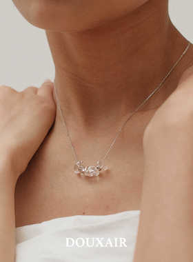 可调节百搭项链DOUXAIR白水晶