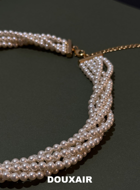 DouxAir绝甜空气多层珍珠项链