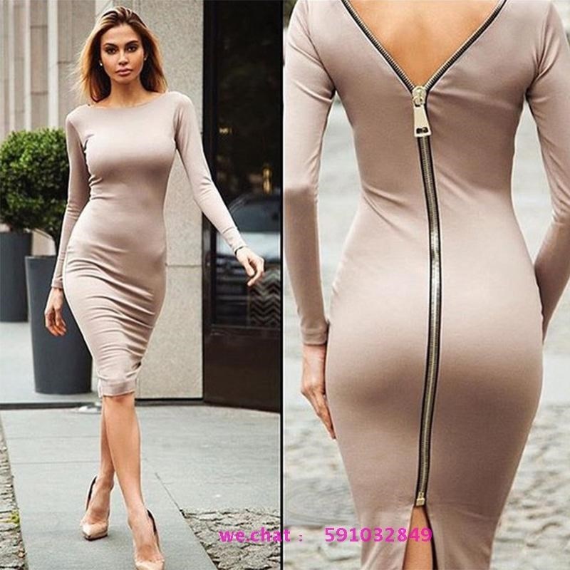 2018 Winter Sweater Women Dress Ladies Long Dresses Sweaters-图2