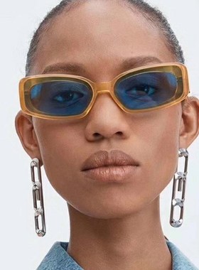 women sunglasses retro square hip hop sun glasses 2019女墨镜