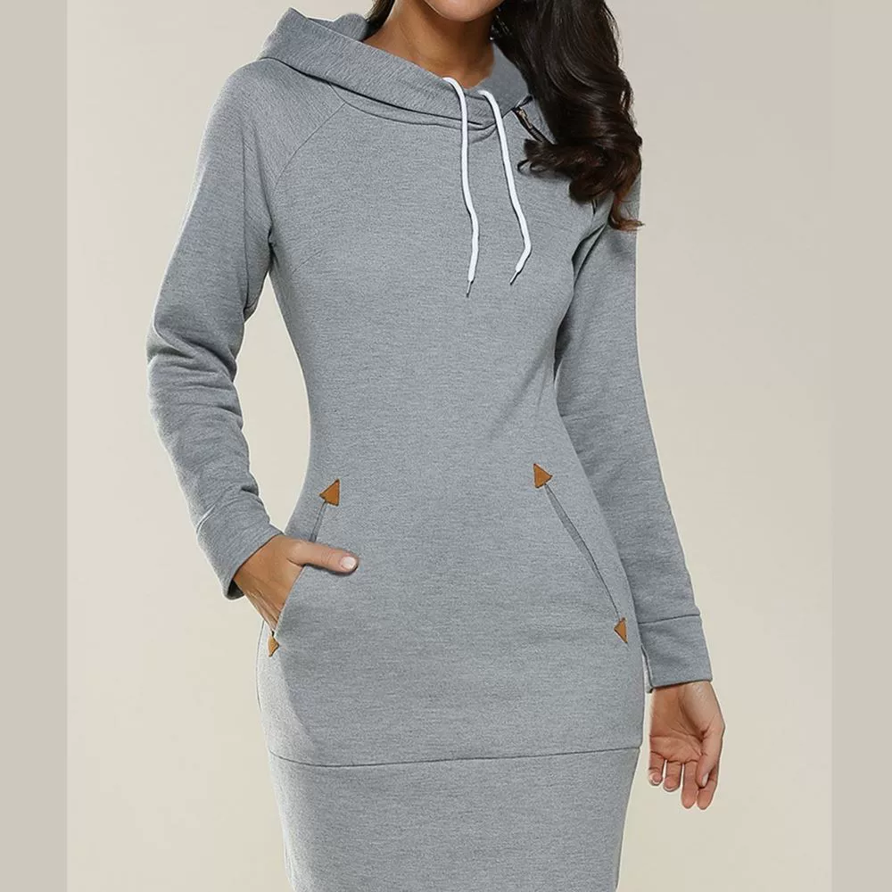 [2018 spring Winter Women Long Hoodies Sweatshirts Pullover]