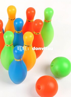 11cm Height Kids Plastic Bowling Set Outdoor Mini