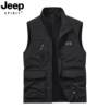 JEEPSPIRIT stand collar waterproof vest for middle-aged and elderly people