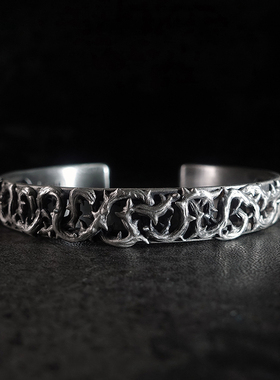 荆棘之环手镯S925原创设计情侣