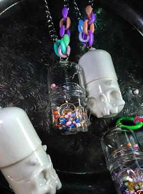 kozooXaviciword百骨丸挂坠新款包挂国潮潮流潮玩sofubi骷髅胶玩