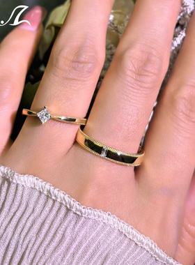 0.2克拉培育钻石情侣对戒