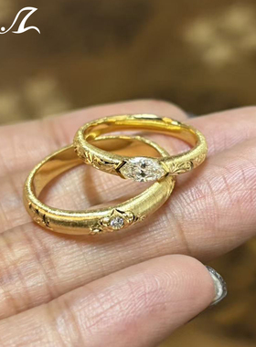 30分培育钻石结婚求婚情侣对戒