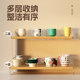 Desktop storage rack acrylic cup holder