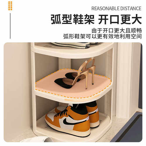 鞋架子家用门口多层小窄出租房用简易鞋收纳室内新款2025爆款鞋柜 - 图0
