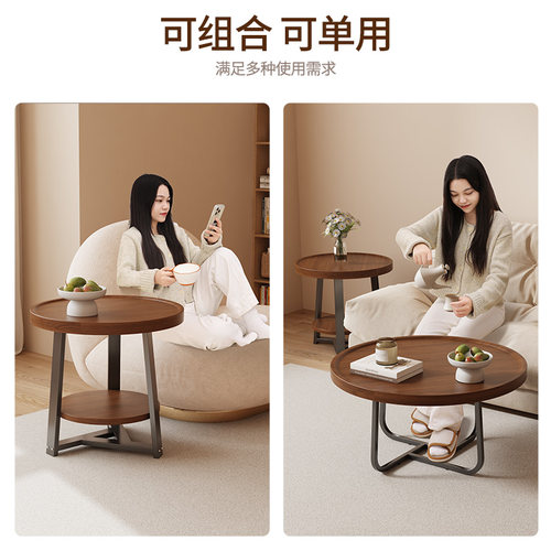 沙发边几轻奢高级感客厅可移动茶几小推车床头置物架边柜2024新款 - 图3