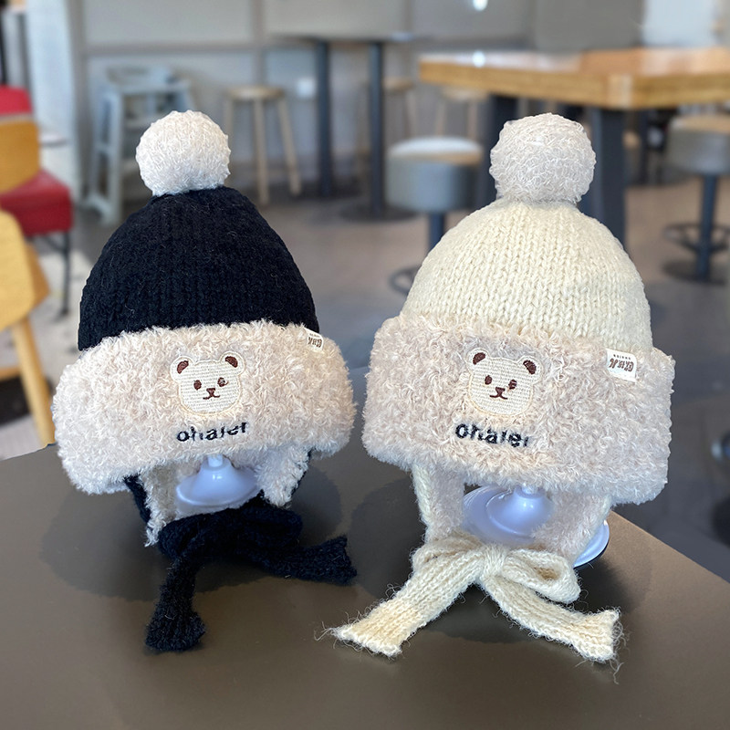 儿童帽子冬季可爱针织加厚保暖雷锋帽男童女童防风宝宝护耳帽冬天,淘宝优惠券,粉丝福利购,淘宝优惠卷