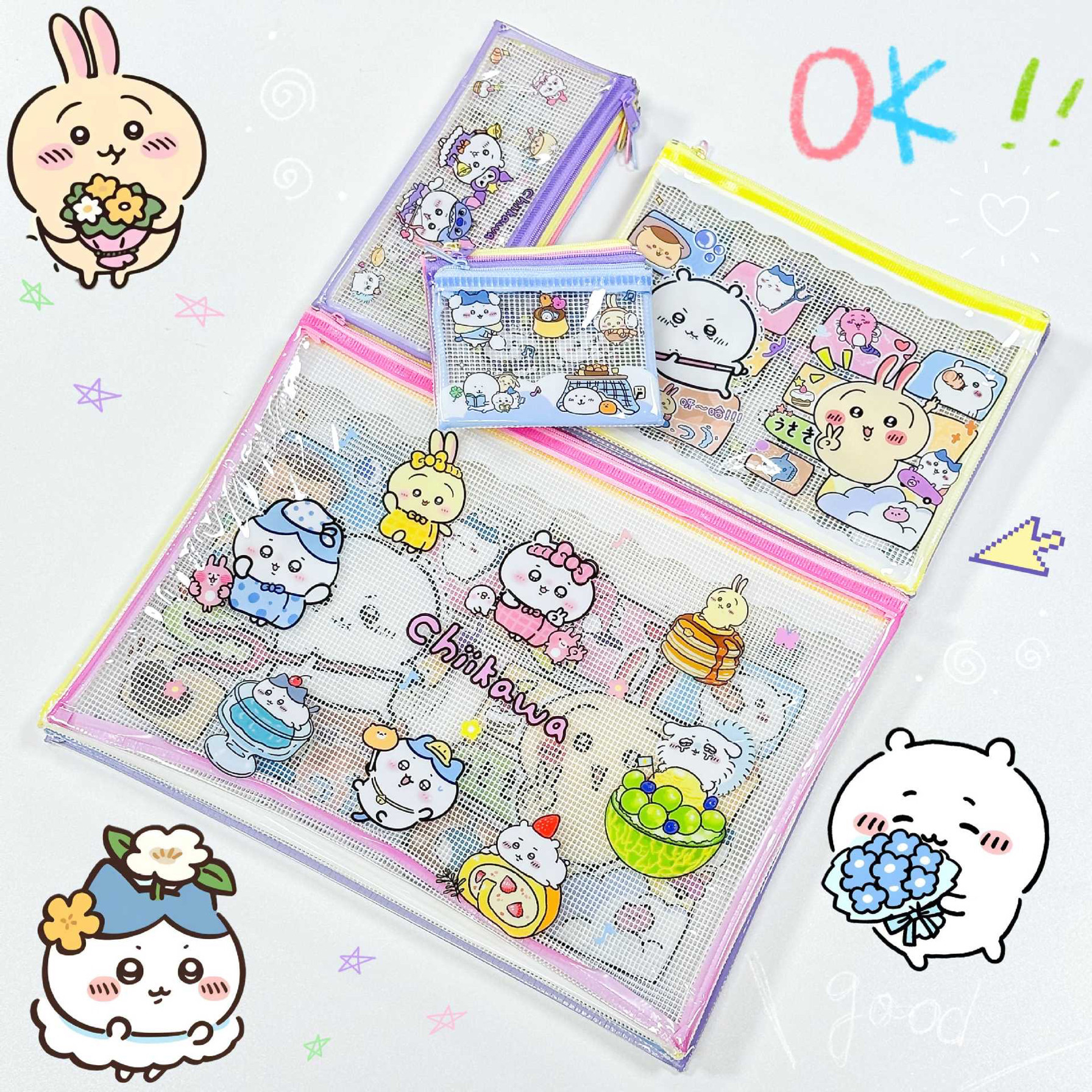 跨境卡哇系列2.0文件袋高颜值卡通收纳袋学生迷你零钱包,淘宝优惠券,粉丝福利购,淘宝优惠卷