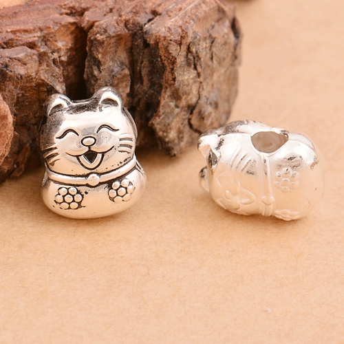 Аксессуары, браслет из красной нити ручной работы, бусины, аксессуар, серебро 925 пробы, в цветочек, на удачу